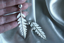 Load image into Gallery viewer, Raw Leaf Earrings (large)
